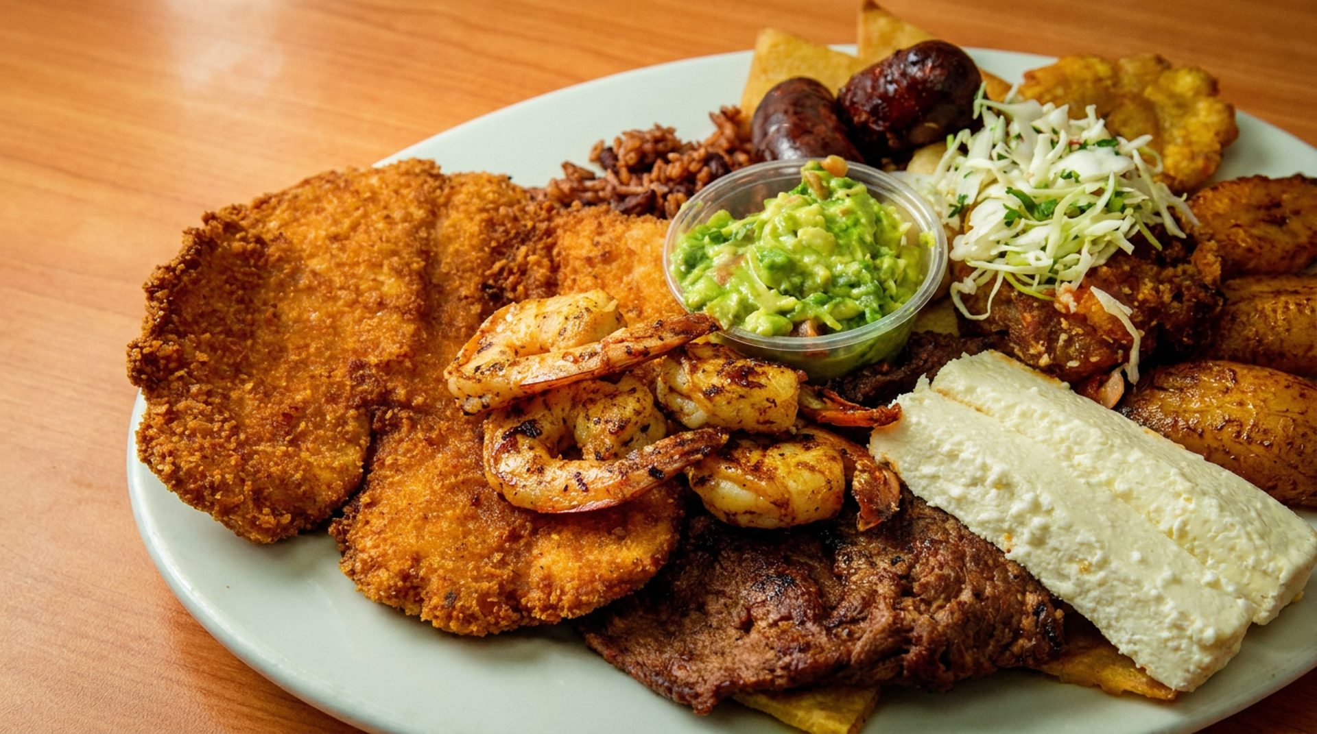 Honduran and Salvadoran food, made to share
