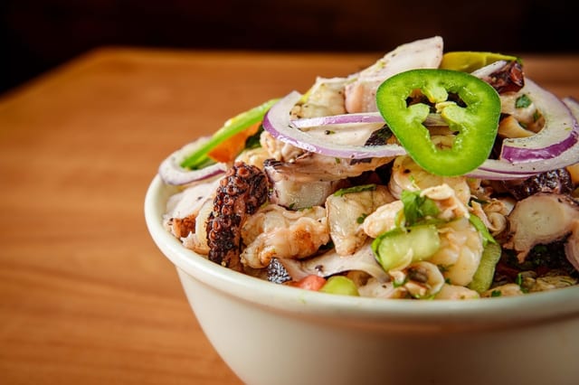 Tostada Pulpo.